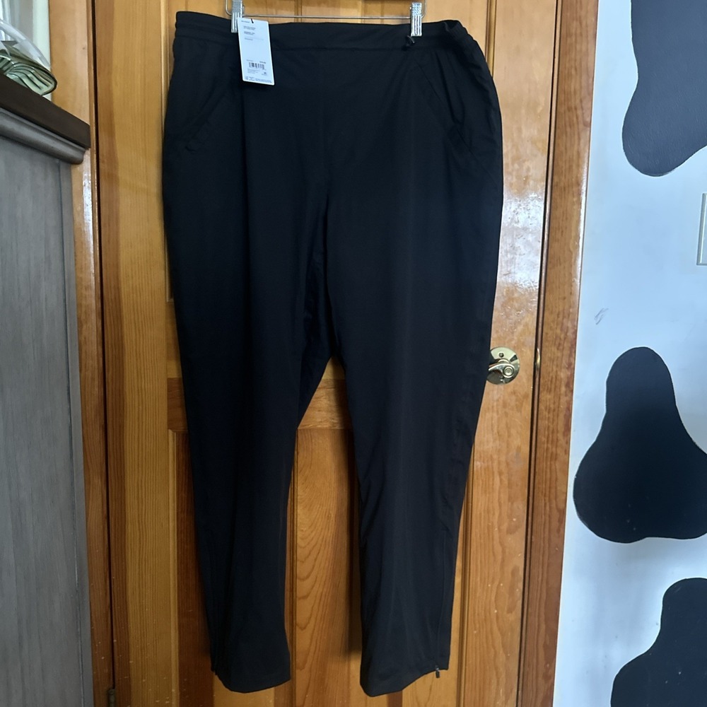 Walter Hagen Golf Rain Pants Women's XXL Black Waterproof Windbreaker‎ NWT